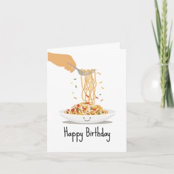 Birthday Long Life Noodles Card by cbendel at Zazzle