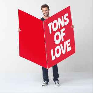 BIRTHDAY LOVE BIGGEST GIANT GREETING CARD