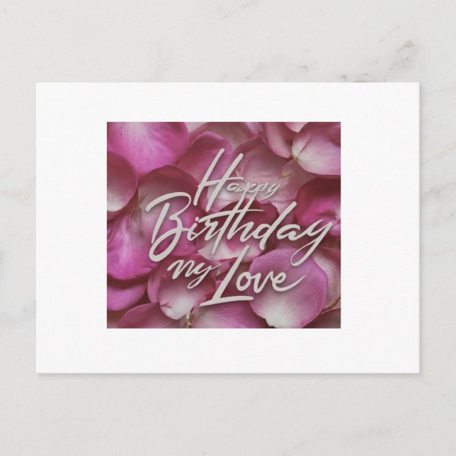 Birthday Love Postcard (Front)