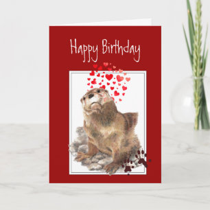 Birthday Love You Significant Otter, Funny Animal Card