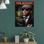 Birthday Magazine Photo Cover Personalize Poster<br><div class="desc">Birthday Magazine Photo Cover Personalize Poster is a modern,  unique and personal gift to give to that special person in your life. It looks similar to a magazine cover.  Personalize it with your photo and information. It can be personalize for any age or person.</div>