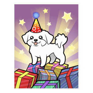 Maltese Puppy Birthday Cards | Zazzle