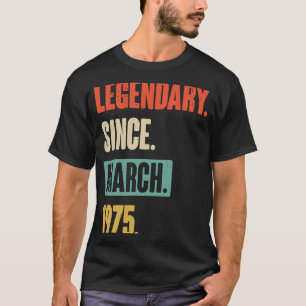 Birthday March 48th Decoration 48 Years Old Vintag T-Shirt