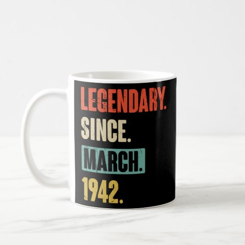 Birthday March 81st Decoration 81 Years Old Vintag Coffee Mug