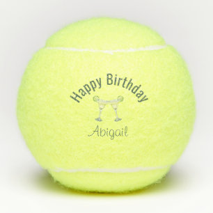 Birthday Margarita Toast Custom Tennis Balls