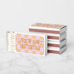 Birthday Matchbook Checkerboard. 21st birthday  Matchboxes<br><div class="desc">This Birthday Matchbook is perfect for a 21st birthday. It is fun and hip and a great way to remember the birthday event.</div>