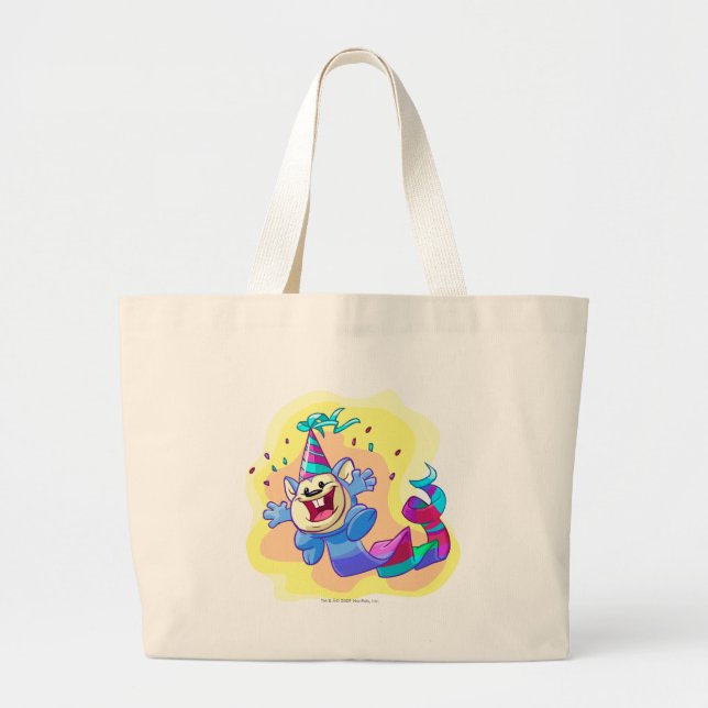 Birthday Meerca Large Tote Bag (Front)