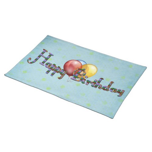 Birthday Melange Placemat