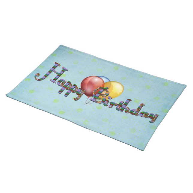 Birthday Melange Placemat (On Table)
