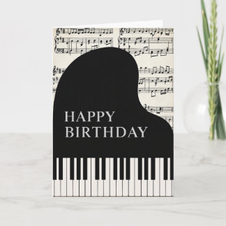 Birthday Melody Piano Card