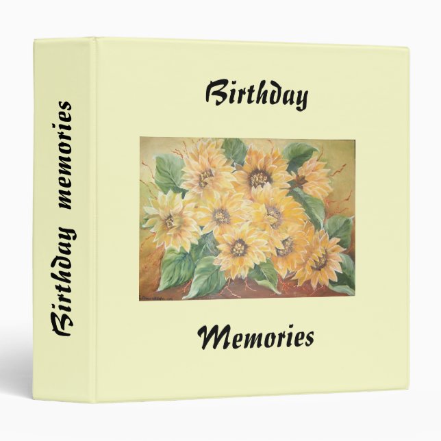 birthday memories binder (Front/Spine)