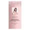 Birthday Menu blush pink glitter photo fun facts