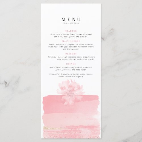 Birthday Menu  Celebration menu  Bridal party 