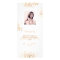 Birthday Menu white gold glitter photo fun facts