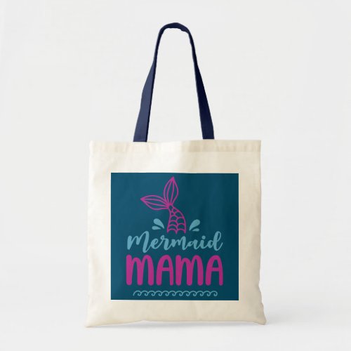 Birthday Mermaid Mama Matching Family for Mom  Tote Bag