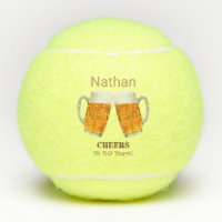 Birthday Milestone Beer Cheers Tennis Balls