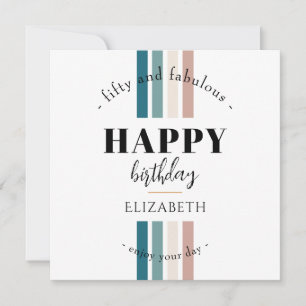 Birthday Minimalist design in pastel colors