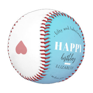 Birthday Minimalist design in pastel colors Baseball