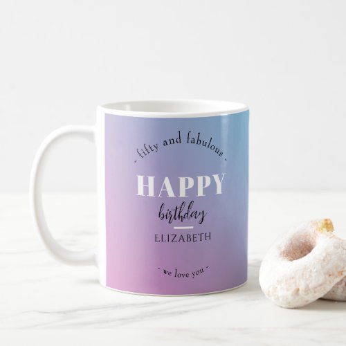 Birthday Minimalist design in pastel colors Coffee Mug