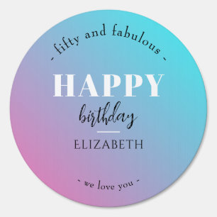 Birthday Minimalist design in pastel colors Sign