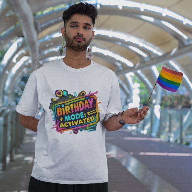 Birthday Mode Activated Graffiti Tee (Creator Uploaded)