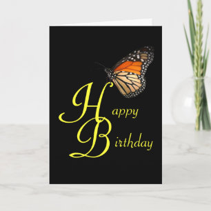 Birthday Monarch Butterfly Card
