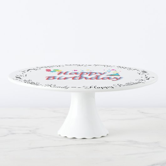 Birthday Monogram Amazing Fab Cake Stand (3/4)