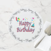 Birthday Monogram Amazing Fab Cake Stand (Front)