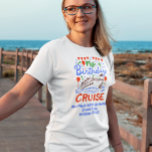 Birthday Monogram Cruising Cruise Embarkation  T-Shirt<br><div class="desc">This design may be personalized in the area provided by changing the photo and/or text. Or it can be customized by clicking Personalize this Template and then choosing the click to customize further option and delete or change the color of the background, add text, change the text color or style,...</div>