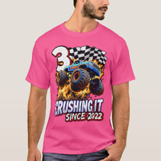 Birthday Monster Truck 3 year Old Boys 3rd Party B T-Shirt