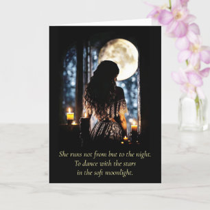 Birthday Moon Child Wicca Spiritual Inspired Her Card