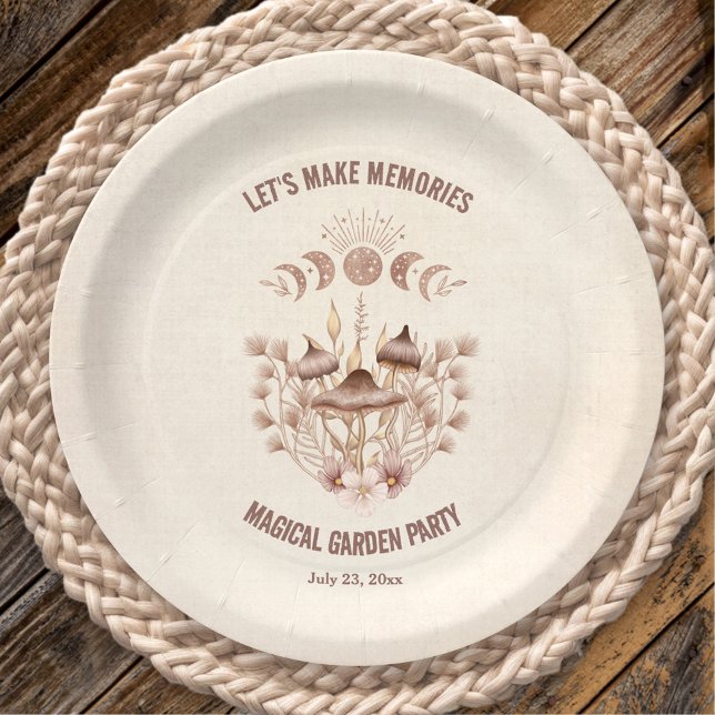 Birthday Moon Phase Magical Celestial Party Paper Plates (Birthday Moon Phase Magical Celestial Party Paper Plates)