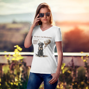 Birthday Mother Black Lab Custom T-Shirt