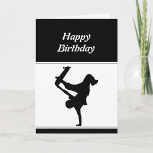 Birthday Motivational Skateboarding Skate Board Card