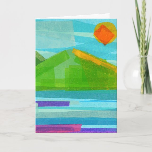 Birthday Mountain with message Card (Front)