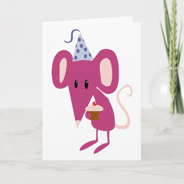 Birthday Mouse Card (Front)