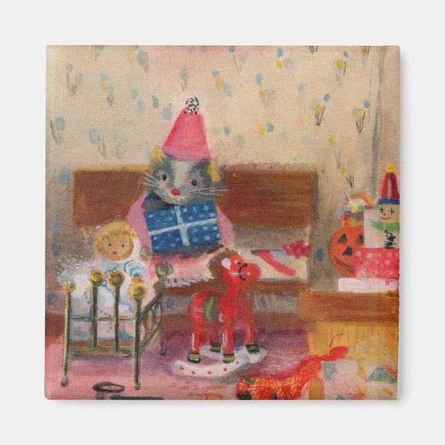 Birthday Mouse Magnet (Front)