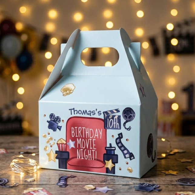Birthday movie night favor boxes (Creator Uploaded)