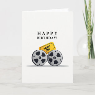 Birthday Movie Reel Card
