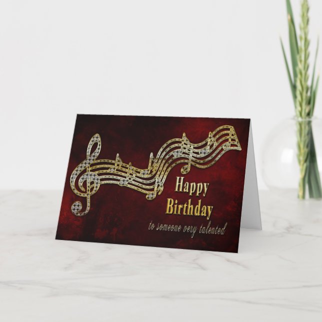 Birthday - Musical Notes (Front)