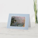 Birthday My Husband My Friend Card<br><div class="desc">Romantic birthday card to your beloved spouse features a painting of an older couple walking along a park pathway.</div>