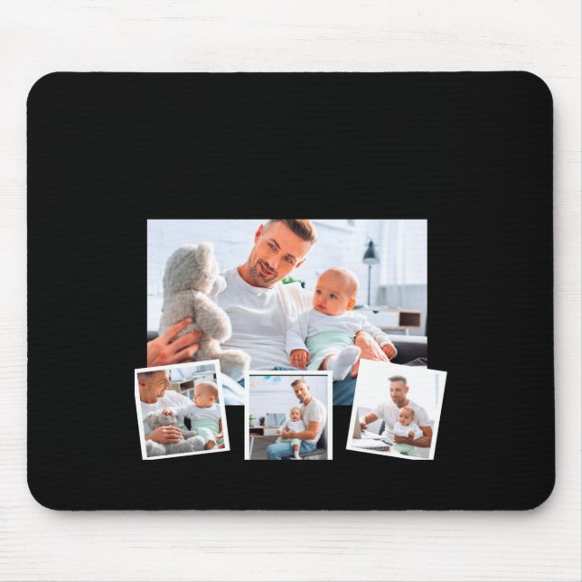 Birthday Name Age Photo Collage  Mouse Pad (Front)