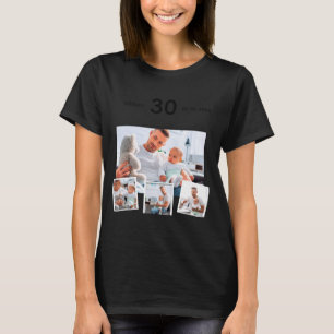Birthday Name Age Photo Collage  T-Shirt