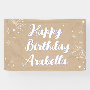 Birthday Name Banner - Painted Style Photo Wall