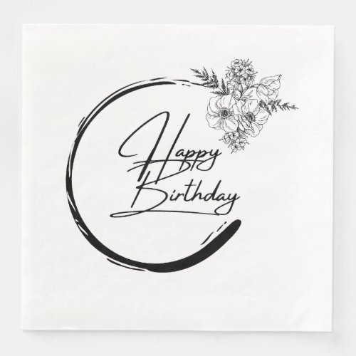 Birthday Napkin, modern napkin