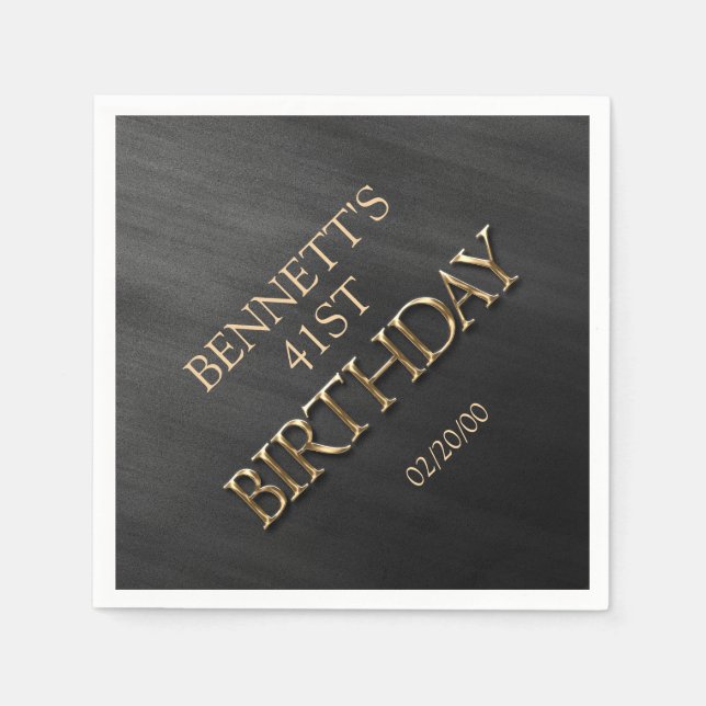 Birthday Napkins (Front)