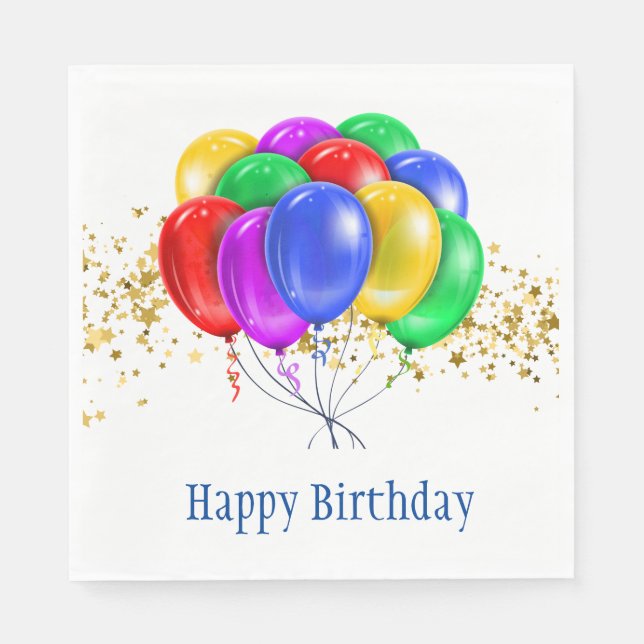 Birthday  napkins (Front)