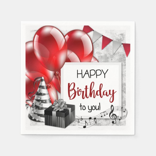 Birthday Napkins (Front)