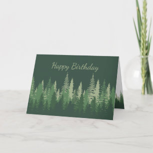 Birthday Nature Therapy Forest Connect with Nature Card
