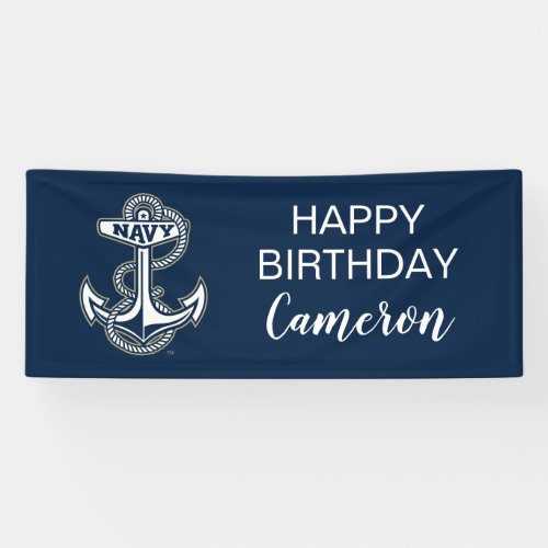 Birthday  Naval Academy Anchor Banner
